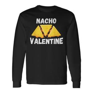 Camiseta de Manga Larga Nacho Valentine con Diseño de Comida Mexicana para el Día de San Valentín, Producto Promocional - Product Image 1