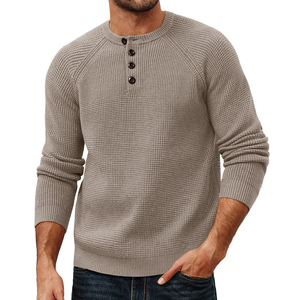 Pull à manches longues pour hommes en tricot à vendre meilleure vente en gros et fournisseur de chandails pour hommes en tricot de couleur unie - Product Image 1