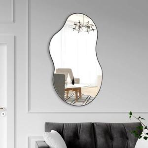 Modern Art Deco Square Wall <b>Mirror</b> <b>Gold</b> Frame Contemporary Living Room Decor Wedding - Product Image 3