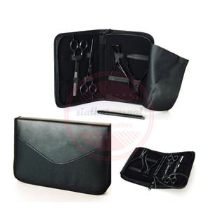 Kit de herramientas para extensión de pelo, alicates y tijeras de acero inoxidable, estuche con cremallera, Logo personalizado - Product Image 1