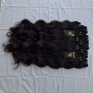 มัดผมมนุษย์ธรรมชาติผมคนอินเดียแบบหยิกเป็นลอนลึกมัดผมถักเปีย - Product Image 1