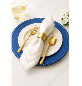Assiettes rondes en métal de luxe avec bord argenté, sous-assiettes élégantes pour mariage, banquet, hôtel, décoration de table de réception et de fête - Product Image 3