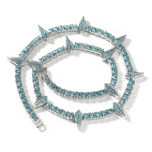 RB Gems Meilleur prix en Inde Vente en gros Diamant VVS certifié pour collier Tennis Hip Hop 2mm 65mm pour femmes/hommes Cadeau en or - Product Image 1