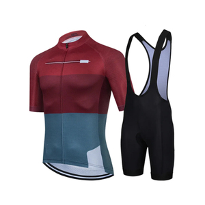 Maillot de cyclisme personnalisé par sublimation en élasthanne/coton cuissard à bretelles séchage rapide respirant pour cyclistes masculins - Product Image 2