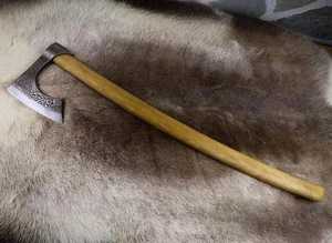 Wholesale Customized Top Quality OEM ODM Service Best Selling High Carbon Steel <b>Axe</b> Beautiful <b>Wood</b> Handle Leather Cover Outdoor - Product Image 3