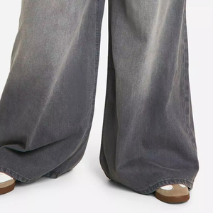 Women's Stylish Streetwear Summer Sweatpants Top Selling Wide Leg Fitness Jeans Button Comfortable <b>Cargo</b> <b>Pants</b> for Sports - Product Image 2