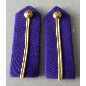 Gorgets Fire Service Plain Back Collar Badges Gorgets White With White Russia Braids Clip On Collar Badges Gorgets White gorgets - Product Image 4