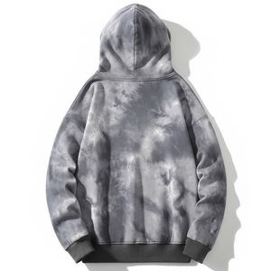 Hoodie tie-dye surdimensionné personnalisé, 100% coton molletonné, tissu de haute qualité, tendance, pour un look décontracté ou sportif, unisexe. - Product Image 2