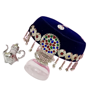 Custom Made Handmade Afghan Women Caps Traditional Tribal Solid Color Breathable Women <b>Hats</b> & Caps <b>Festive</b> <b>Party</b> Topi for Adults - Product Image 4