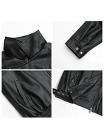Veste en cuir PU pour femmes de haute qualité, vêtements de mode en gros, veste décontractée surdimensionnée pour femmes, personnalisable