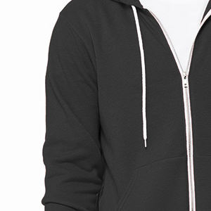 Sudadera con capucha de algodón negro para hombre al por mayor con estampado de logotipo personalizado jersey de moda de manga larga-OEM personalizado para la temporada de invierno - Product Image 4