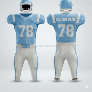 Youth High <b>School</b> American Football <b>Uniforms</b> Short Sleeve Durable Sublimated Team Gear Lightweight Breathable Mesh Practice Set - Product Image 5