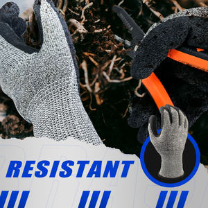 Venta al por mayor Guantes resistentes a los cortes Guantes DE TRABAJO anticorte de seguridad industrial de látex Sandy - Product Image 4