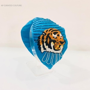 Diadema con cuentas bordadas de estilo turbante artesanal súper lindo y cómodo para niños Diademas para estilos de vida activos - Product Image 3