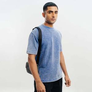 เสื้อยืด100% ฟิตเนสวิ่งของผู้ชายเสื้อกีฬาสไตล์สตรีทผ้าคอตตอนกันยับ - Product Image 2