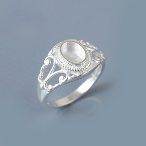 Bague en pierre ovale en argent sterling 925 réglage 5x7mm lunette montage vierge bricolage souvenir bijoux personnalisables pour femmes et hommes - Product Image 5