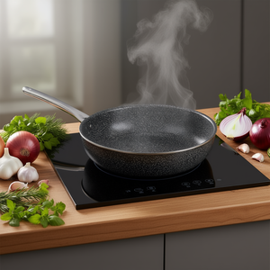 Sartén Antiadherente de Aluminio Valsecchi de 32 cm, Modelo BIG STONE Negro 264328 - Product Image 3