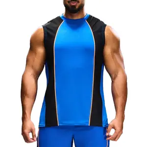 Wholesale Fitness Wear Stringer Running Singlet Plus Size Fit Workout Sports Gym Vest Tank Top Men