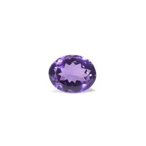 Piedra Preciosa Suelta de Amatista Facetada de 12.3 Quilates, Corte Ovalado, Creada en Laboratorio, Pulida, de Alta Calidad, Color Violeta Premium - Product Image 1