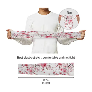 Manches de bras sans couture pour hommes et femmes, été, séchage rapide, protection solaire, manches de bras pour la course à pied, le cyclisme, accessoires de vêtements - Product Image 4