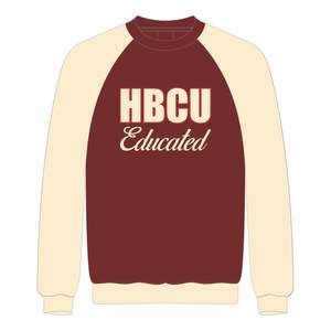 Sudadera Maroon con Mangas Raglán y Bordado Chenille de la Hermandad Griega Delta Divine Nine, Ropa Personalizada para Estudiantes de HBCU - Product Image 2