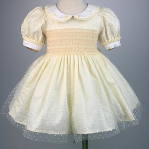 Robe smockée à motif de princesse rayée personnalisable de haute qualité du fabricant direct filles de 0 à 12 ans Western comprend des vêtements - Product Image 3