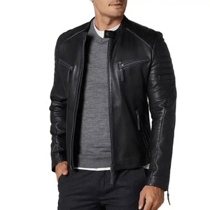 Abrigo de piel de cuero personalizado de buena calidad abrigos de cuero cálidos chaquetas de invierno para hombre Abrigos chaqueta de moda para hombre - Product Image 3