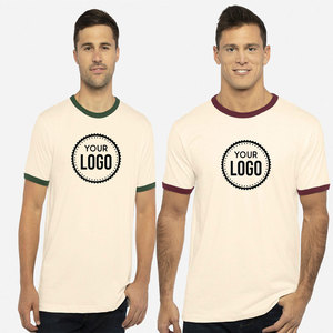 Next Level Apparel 3604 Ringer Tee Algodón suave Unisex Anti-Shrink Performance Camiseta de manga corta con opción de impresión de logotipo personalizado - Product Image 6