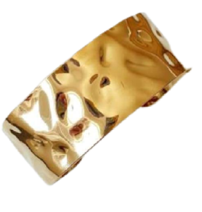 2026 month of March Sale <b>Cuffs</b> for Ladies Gold Textured <b>Cuff</b> Handmade for West Virginia Women Jewelry Design in India - Product Image 6