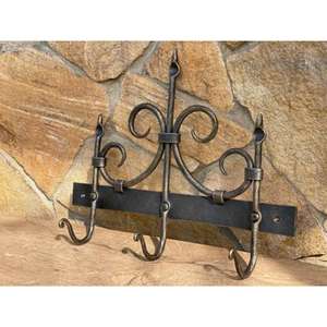 Ensemble de crochets porte-clés durables en fer noir avec crochets robustes et design moderne pour un rangement mural pratique - Product Image 4