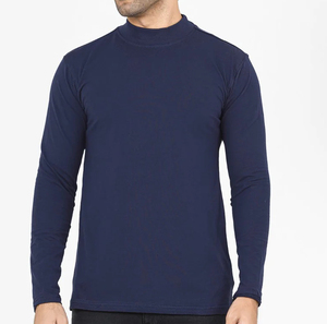 Fabricant de t-shirts 100% coton col épais col montant poids lourd épaule tombante T-shirts surdimensionnés - Product Image 4