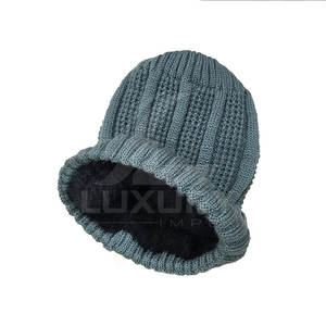 LUXURY IMPEX 2025 New Design 100% <b>Wool</b> Low Price <b>Beanie</b> Hats OEM Service Wholesale Custom Made <b>Beanie</b> Hats - Product Image 2