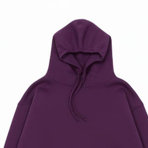 เสื้อมีฮู้ดแบบสวมหัวของผู้ชายเสื้อสเวตเชิ้ตผ้าระบายอากาศสีม่วงมีฮู้ดสำหรับใช้ในยิมและกลางแจ้งผลิตตามสั่ง - Product Image 3