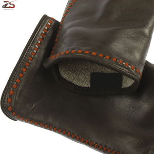 Gants en cuir Gants de saison d'hiver en cuir véritable souple à la mode pour hommes du Pakistan - Product Image 5