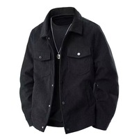Blouson aviateur pilote nouvelle veste décontractée en velours côtelé grande taille pour hommes pour l'automne hiver