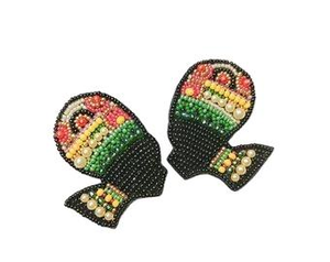 Pendientes de Aro con Cuentas Bordadas a Mano, Elegantes, Hermosos, de Lujo, Colección de Joyería - Product Image 2