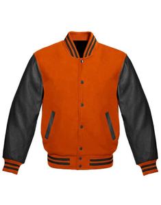 Blouson universitaire unisexe personnalisé en laine/polyester avec patch brodé en chenille, coupe-vent uni pour homme, style baseball et lettrage. - Product Image 6