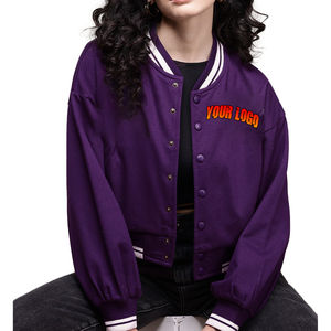 Ventes en gros Nouvelle arrivée Veste universitaire de qualité supérieure Vente en gros Personnalisée Vestes décontractées de haute qualité Streetwear Entièrement personnalisée Femmes - Product Image 1