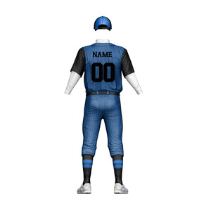 Uniforme de baseball OEM/ODM, vêtements de sport pour hommes, polyester/coton de haute qualité, léger, respirant, imprimé par sublimation, personnalisé - Product Image 6
