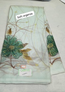 ผ้าโปร่งบางเนื้อนุ่มพร้อมงานพิมพ์ดิจิตอลหรืองานฟอยล์ทำเป็นวัสดุแต่งตัวแฟนซี - Product Image 4