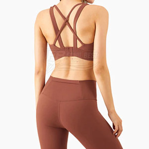 Mujeres& # Conjunto de Yoga de 2 Piezas, Spandex/Poliéster, Transpirable, Cintura Elástica, Sin Mangas, Ropa Deportiva de Alta Calidad, Personalizable - Product Image 4