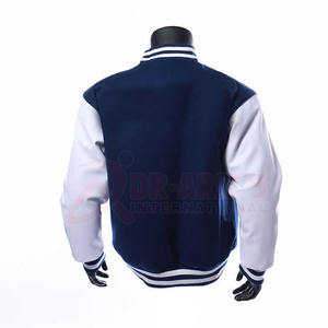 Custom Designed Men's Leather Baseball Letterman Jacket Brand New Fashion Embroidered Varsity <b>Football</b> Team Jacket for Winter - Product Image 3