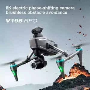 Drone commercial à double caméra V196 8K avec positionnement de flux optique et offre de réduction de printemps Wi-Fi - Product Image 1