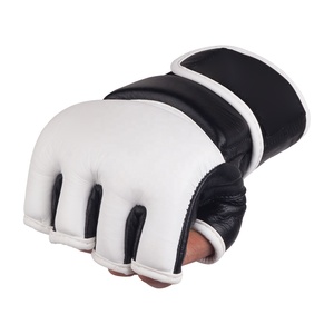 Gants MMA pour la boxe Thai Karaté Sparring Scratch Leather Fingerless Design Support pour Taekwondo Fighting Sports - Product Image 5