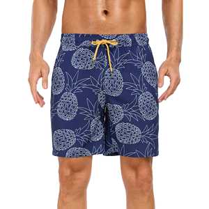 Pantalones cortos de playa 2 en 1 para gimnasio deportivo, fabricante de pantalones cortos de secado rápido, bañador sublimado personalizado para hombre con forro de compresión - Product Image 1