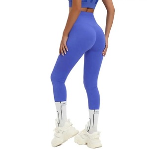 Mallas sin costuras personalizadas, mallas de contorno de cintura alta, pantalones de Yoga transpirables para hacer ejercicio, mallas deportivas <span class=keywords><strong>nvgtn</strong></span> para gimnasio - Product Image 4