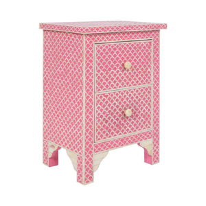Comodino/comodino tradizionale in legno massello con intarsio rosa con osso in <span class=keywords><strong>scala</strong></span> di pesce fatto <span class=keywords><strong>a</strong></span> mano per officina agriturismo Villa uso Hotel - Product Image 4