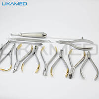 LIKAMED ortodonti aletleri kiti Ortho araçları ile pense seti 16 adet Ortho pense kiti yüksek kalite stokta hazır