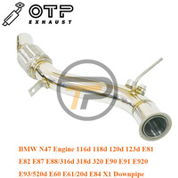 Tuyau d'échappement OTP pour moteur BM* N47 116d 118d E81 E82 E87 E88/316d 318d E90 E91 E92 E93/520d E60 E61/20d E84 X1 DPF Downpipe