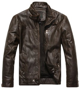 Premium Quality Coated Unisex Handcrafted Leather <b>Jacket</b> Stand Hooded Vintage Varsity <b>Jacket</b> Breathable <b>Linen</b> Lining Custom <b>Men</b> - Product Image 5